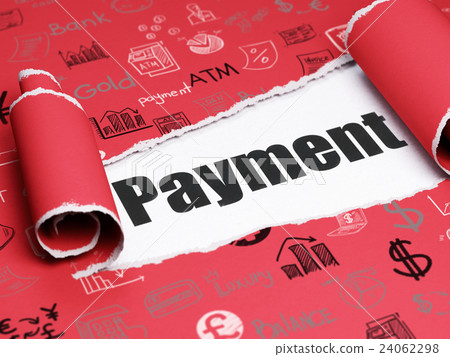 Banking concept: black text Payment under the Banking concept: black text Payment under the 24062298