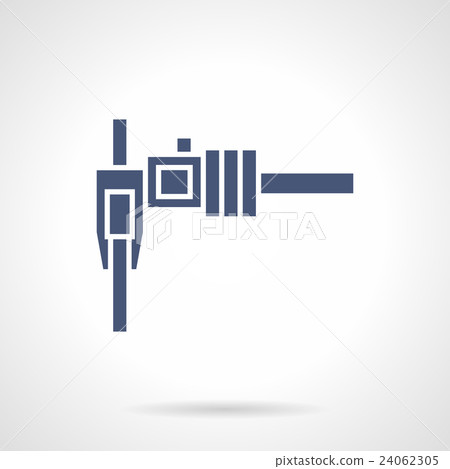 Sliding caliper glyph style vector icon Sliding caliper glyph style vector icon 24062305