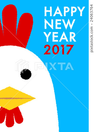 新年卡2017年雞 24063764
