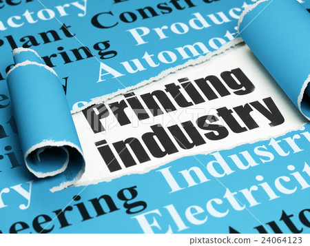 Manufacuring concept: black text Printing Industry Manufacuring concept: black text Printing Industry 24064123