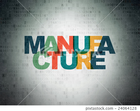 Industry concept: Manufacture on Digital Data Industry concept: Manufacture on Digital Data 24064128