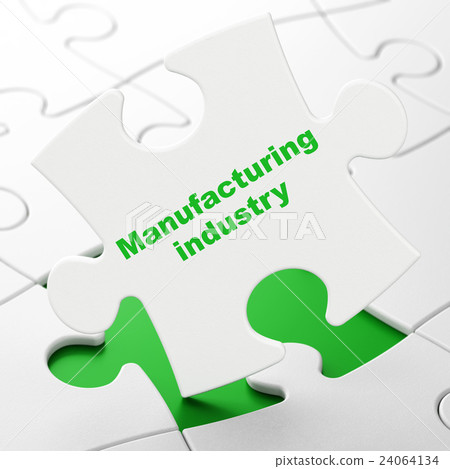 Industry concept: Manufacturing Industry on puzzle Industry concept: Manufacturing Industry on puzzle 24064134