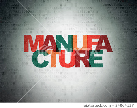 Manufacuring concept: Manufacture on Digital Data Manufacuring concept: Manufacture on Digital Data 24064137