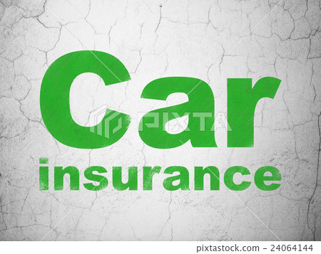 Insurance concept: Car Insurance on wall Insurance concept: Car Insurance on wall 24064144