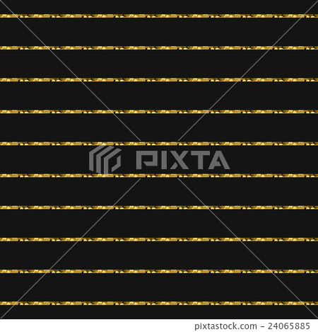 Gold foil glitter line stripes seamless pattern. - Stock Illustration ...