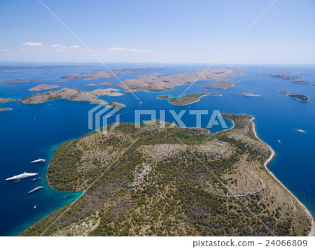 aerial view of the National park Kornati. aerial view of the National park Kornati. 24066809