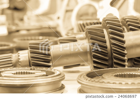 Close up cog wheels gears 24068697