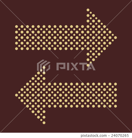 Fine Vector Dotted Arrows 24070265