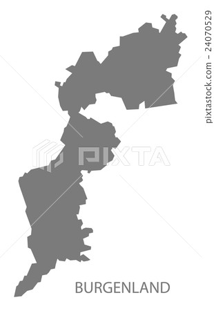 Burgenland Austra Map grey 24070529