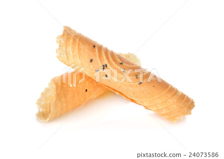 Thai dessert Coconut Crispy roll with black  24073586