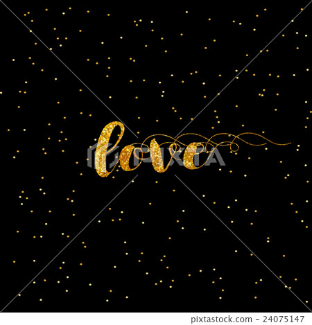 Heart Love gold glitter background. Golden armour - Stock Illustration ...
