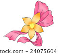 Flowers and ribbons 24075604