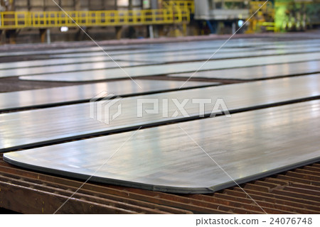 Steel plate on production line Steel plate on production line 24076748