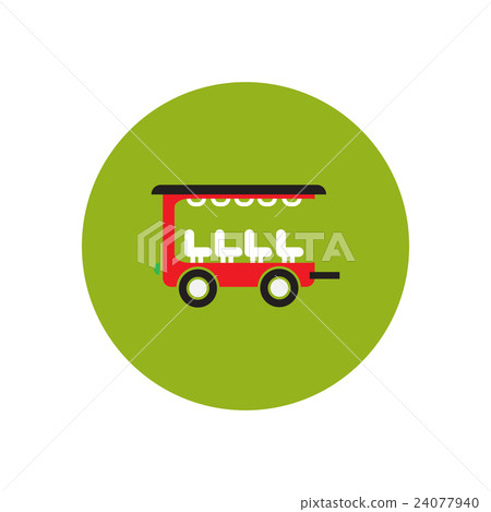 stylish icon in color circle trailer car stylish icon in color circle trailer car 24077940