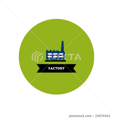 stylish icon in color circle building factory stylish icon in color circle building factory 24078402