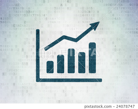 Finance concept: Growth Graph on Digital Data Finance concept: Growth Graph on Digital Data 24078747