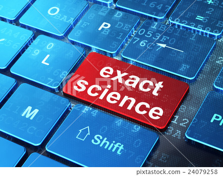 Science concept: Exact Science on computer Science concept: Exact Science on computer 24079258