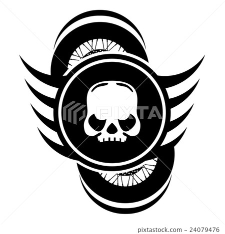 Moto Skull Vector Logo Symbol Moto Skull Vector Logo Symbol 24079476