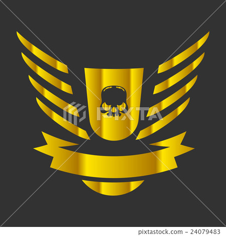 Moto Skull Vector Logo Symbol 24079483