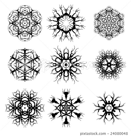 Set of Different Ornamental Rosettes 24080048