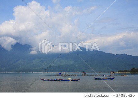 Lap An lagoon, Lang Co town, Hue, Vietnam. 24083420
