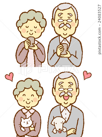 Senior couple tea pet 24083527