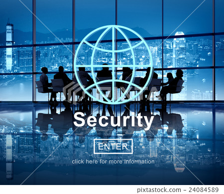 Security Protection Confidentiality Insurance Concept Security Protection Confidentiality Insurance Concept 24084589