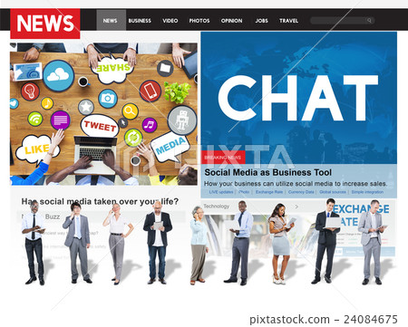 Chat Communication Social Media Networking Concept Chat Communication Social Media Networking Concept 24084675