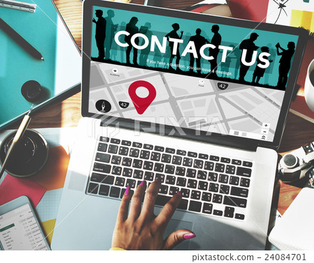 Contact Us Assistance Business Correspondence Concept Contact Us Assistance Business Correspondence Concept 24084701
