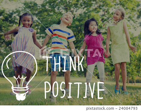 Think Positive Attitude Optimism Inspire Concept 24084793