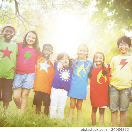 Children Playful Enjoyment Friendship Concept Children Playful Enjoyment Friendship Concept 24084833