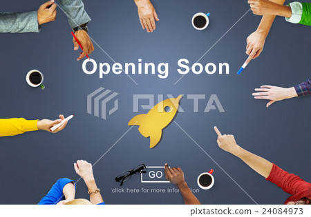 Opening Soon Launch Welcome Advertising Commercial Concept Opening Soon Launch Welcome Advertising Commercial Concept 24084973