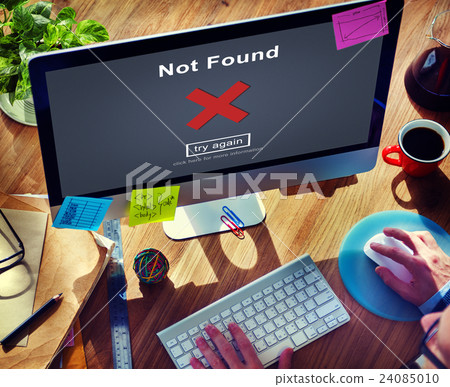 Not Found Error Data Internet Online Technology Concept 24085010