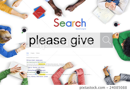Please Give Donate Charity Funding Volunteer Concept 24085088