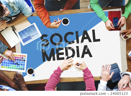 Design Team Meeting Social Media Network Concept 24085123