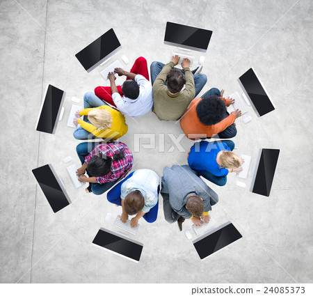 Ethnicity Group Communication Connection Computer Network Concept Ethnicity Group Communication Connection Computer Network Concept 24085373