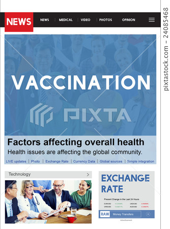 Vaccination Hacking Protection Risk Safe Digital Concept 24085468