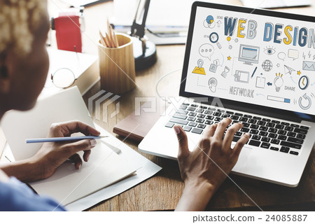 Web Design Technology Browsing Programming Concept 24085887