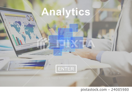 Analytics Data Analysis Information Internet Concept 24085980