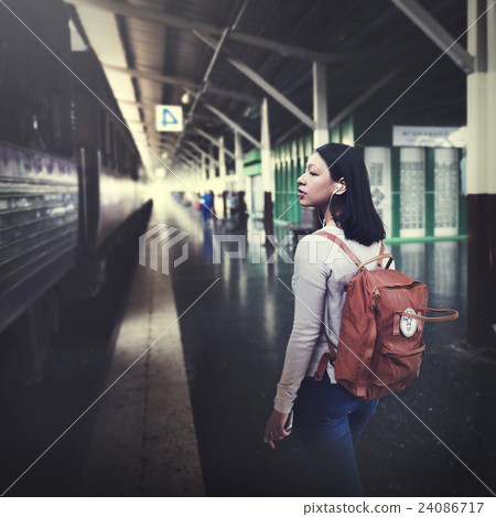 Backpacker Backpack Bag Casual Wanderlust Concept 24086717