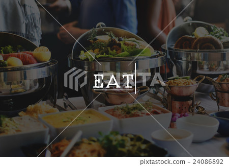 Eat Dining Dinner Health Living Lunch Nutrition Concept Eat Dining Dinner Health Living Lunch Nutrition Concept 24086892