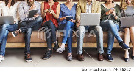 Diversity People Connection Digital Devices Browsing Concept Diversity People Connection Digital Devices Browsing Concept 24086897