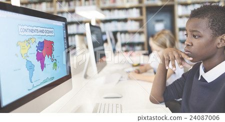 Study Studying Learn Learning Classroom Internet Concept 24087006