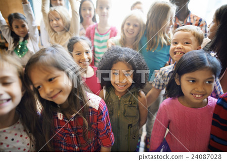 Students Children Cheerful Happiness Concept Students Children Cheerful Happiness Concept 24087028