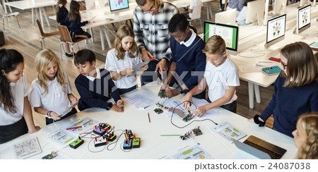 Eletronic Experiment Observation Physics Study Concept Eletronic Experiment Observation Physics Study Concept 24087038