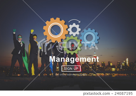 Management Business Strategy Homepage Concept Management Business Strategy Homepage Concept 24087195