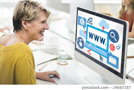 WWW Network Online Connection Technology Concept WWW Network Online Connection Technology Concept 24087287