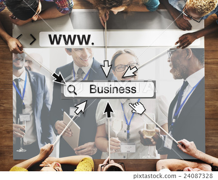 WWW Online Homepage Business Word Search Concept 24087328