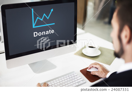 Donate Aid Give Help Offering Volunteer Charity Concept Donate Aid Give Help Offering Volunteer Charity Concept 24087331