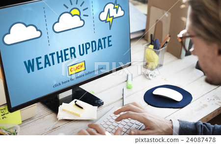 Weather Update Prediction Forecast News Information Concept Weather Update Prediction Forecast News Information Concept 24087478